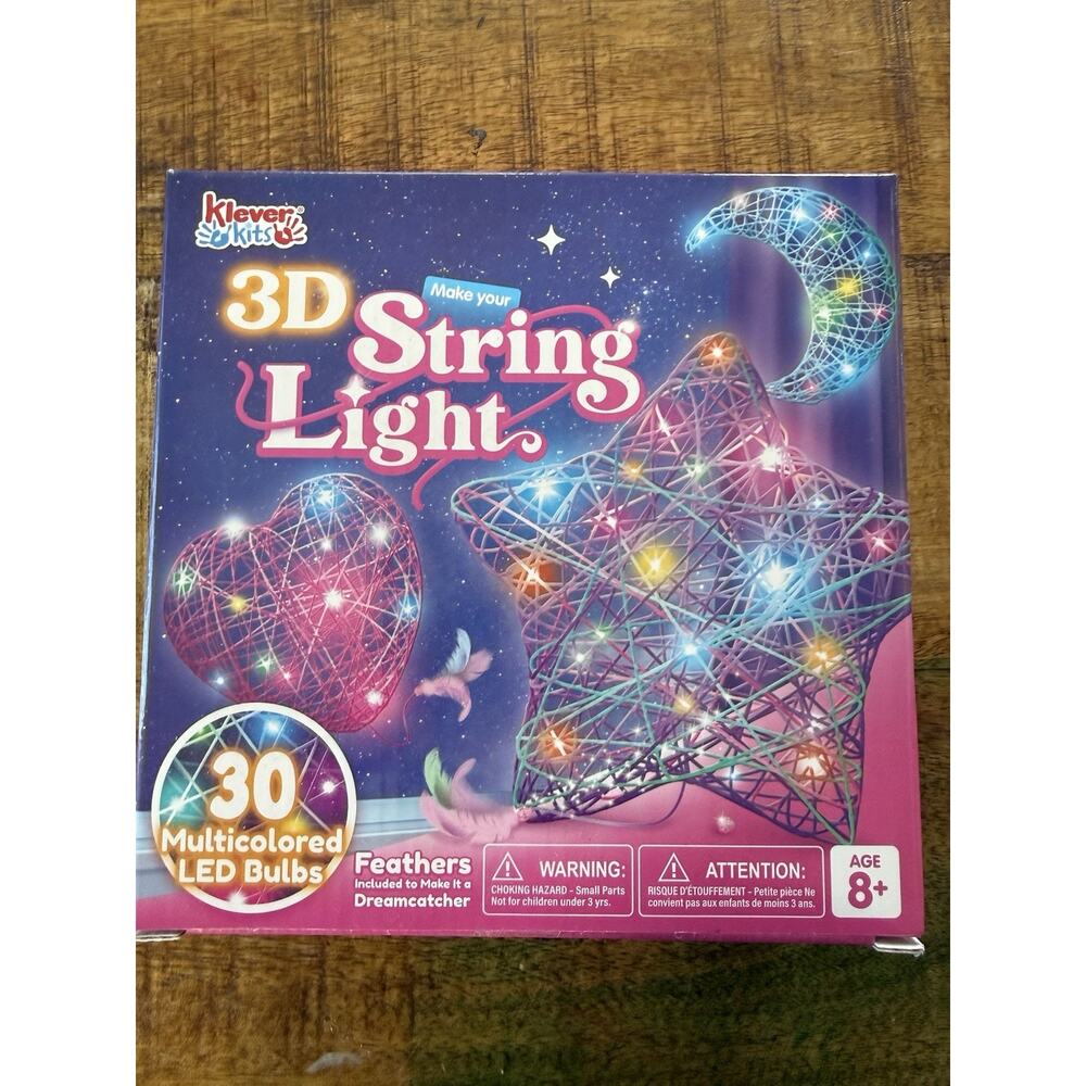 New Craft Set Klever kits Make Your Own 3D String light